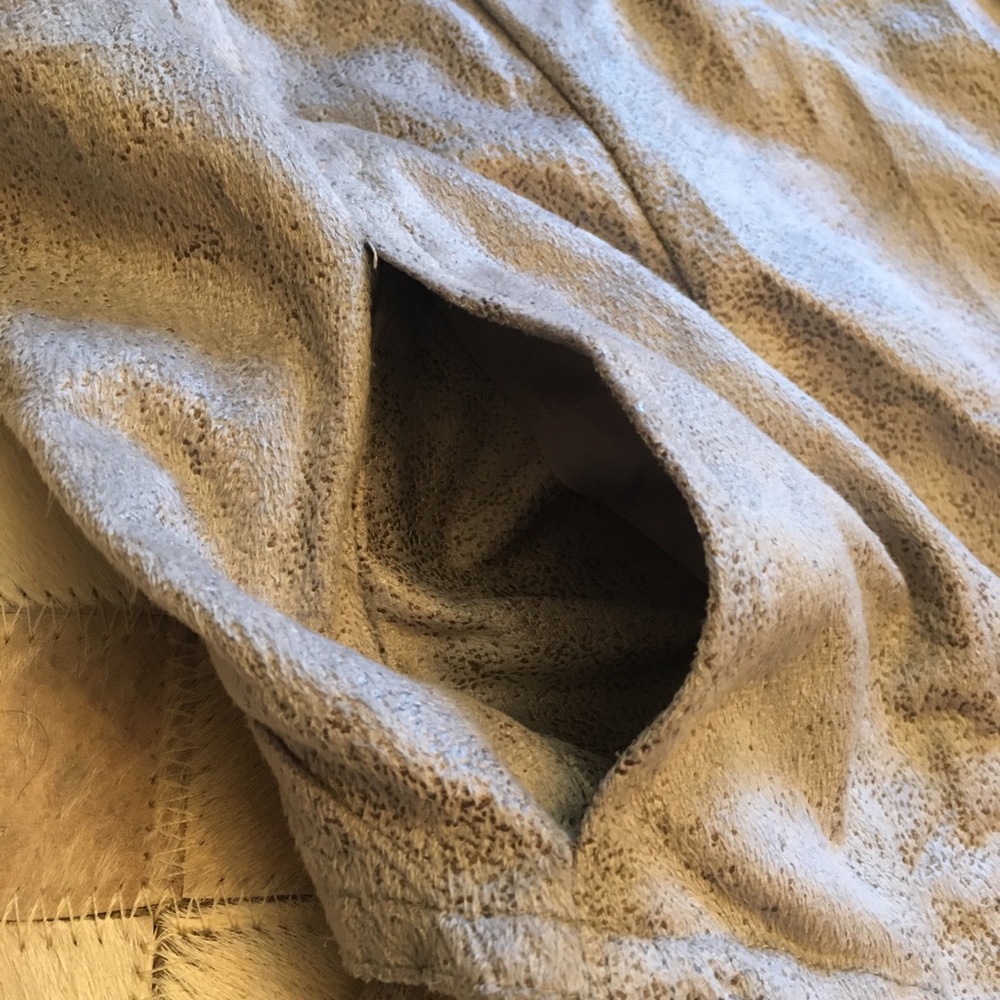 Paper Tee Taupe Open/Waterfall Front Thin Jacket - image 8